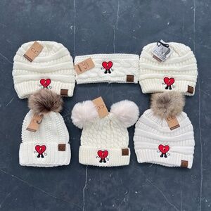 Bad Bunny Un Verano Sin Ti Embroidered Heart C.C Adult Beanies, Bad Bunny Gift